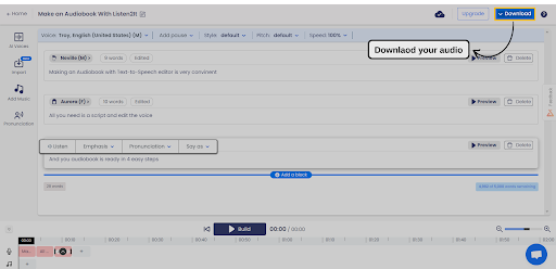Download the voiceover for audiobook